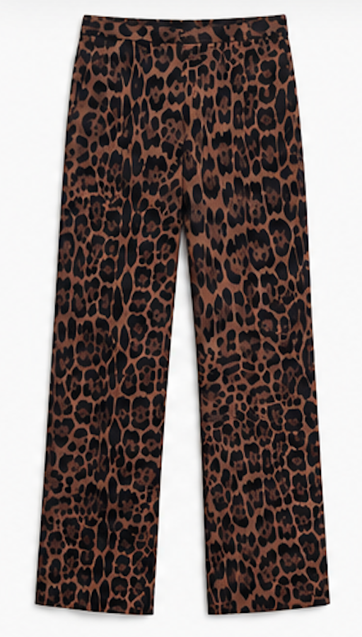 Leopard-print Wide Leg Pants, H&M – Size EU 40