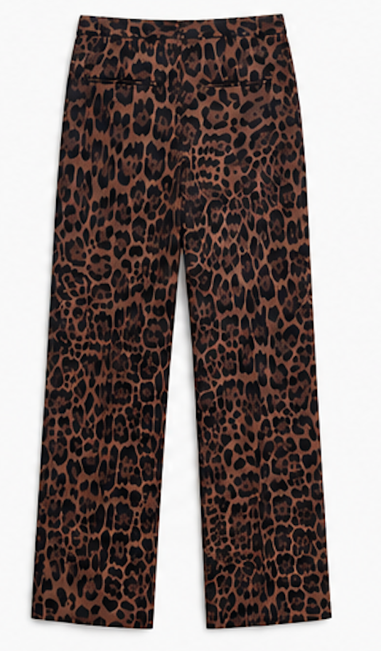 Leopard-print Wide Leg Pants, H&M – Size EU 40