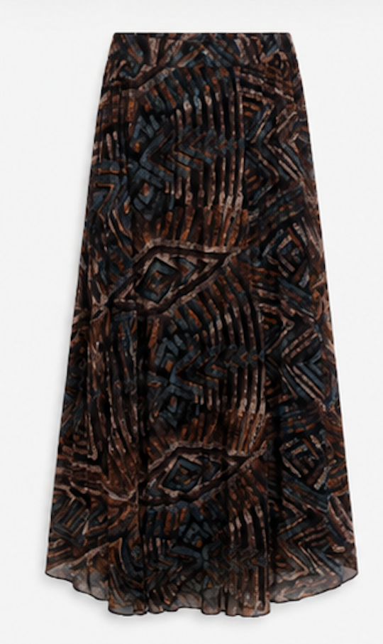 Flowy Pleated Midi Skirt – Size M