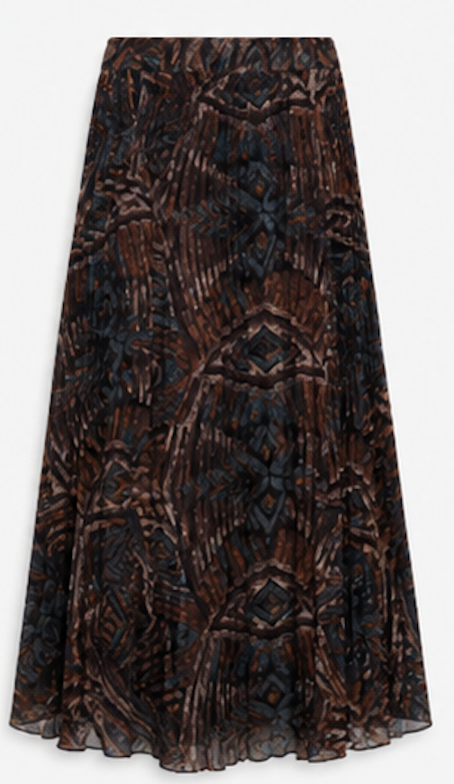 Flowy Pleated Midi Skirt – Size M