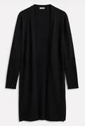 Black open-front Longline Cardigan, ZEN BASIC – Size M