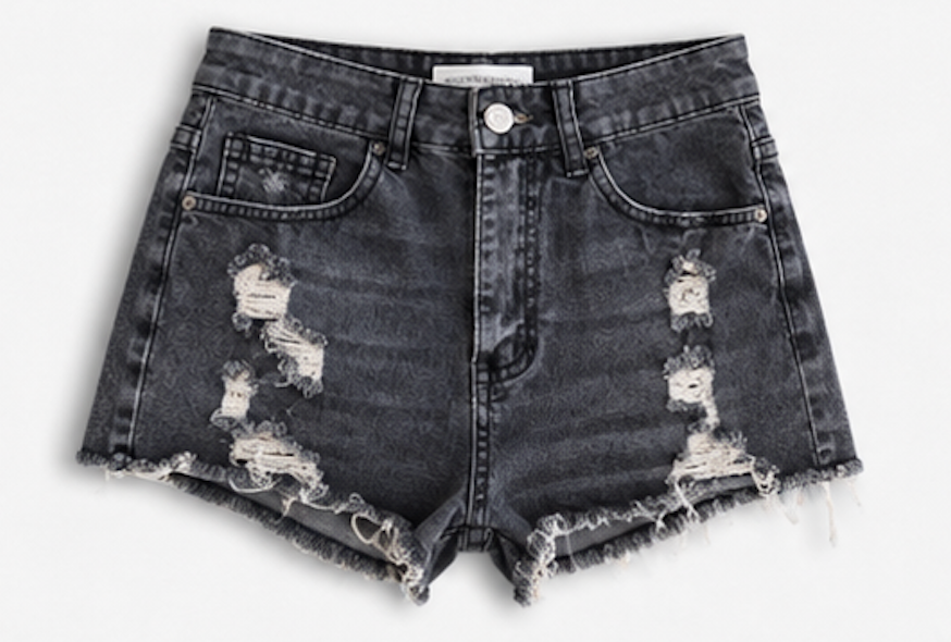 Washed black Denim Shorts, SHEIN – Size XS