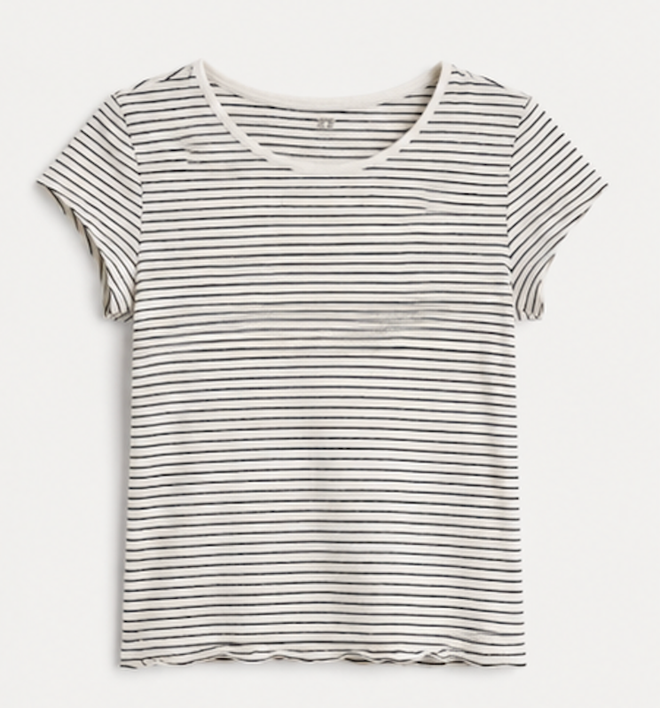 Black-and-white striped T-Shirt, H&M – Size XS