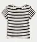 Black-and-white striped ribbed  T-Shirt, H&M – Size S