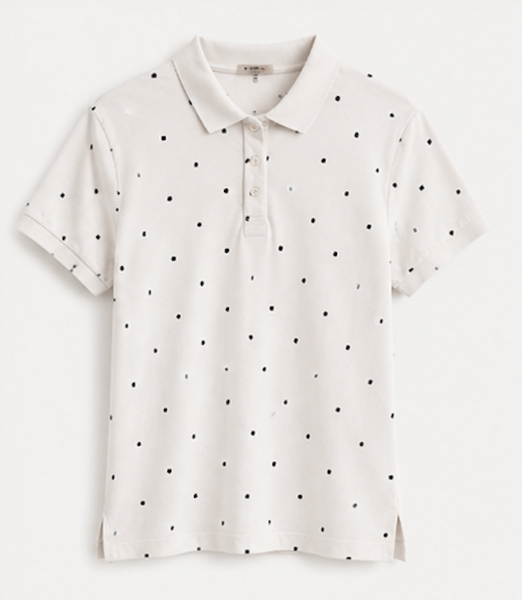 White short-sleeve Polo Shirt, SMOG – Size M