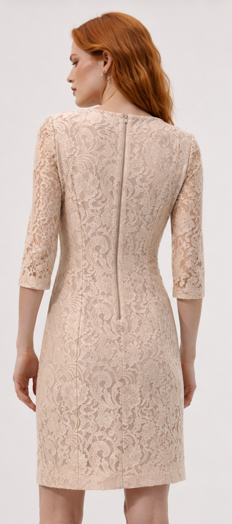 Blush Lace Midi Dress, InWear – Size 36