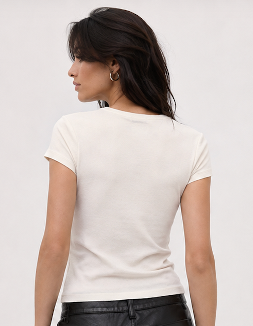 Crew-neck see-through T-Shirt, MNG – Size M