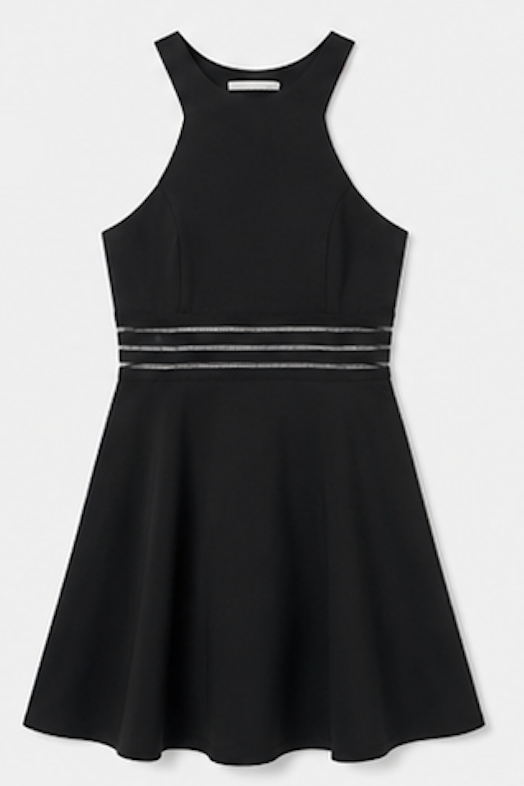 black fit-and-flare Mini Dress, CITY STUDIO – Size XS