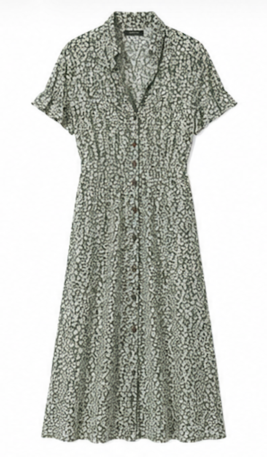 Green floral Midi Dress, PIECES – Size L