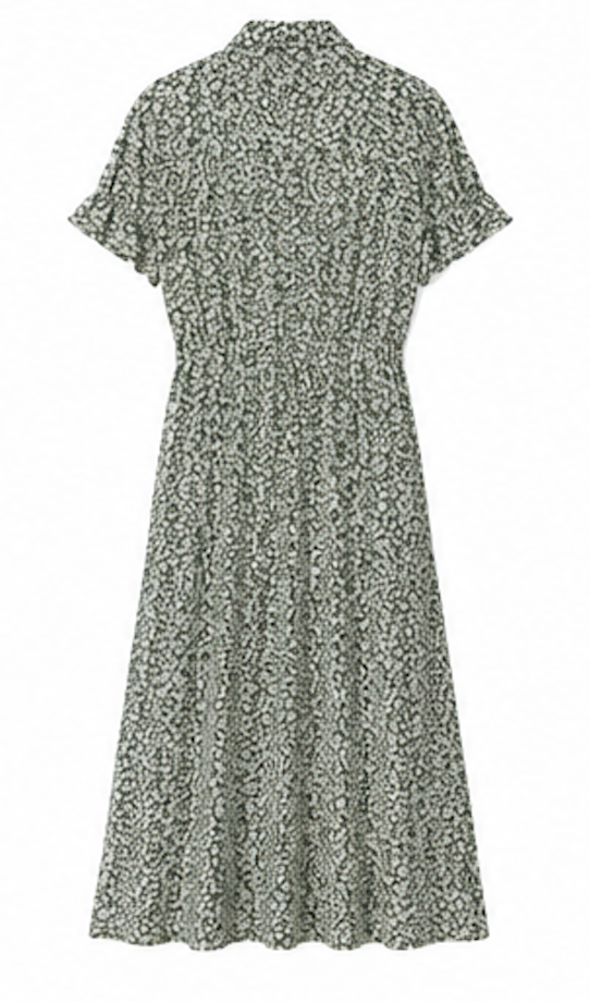 Green floral Midi Dress, PIECES – Size L