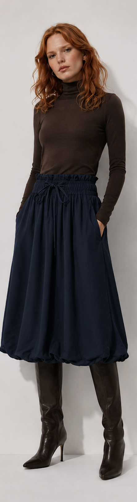 Navy Midi Skirt, & Other Stories – Size EU 34
