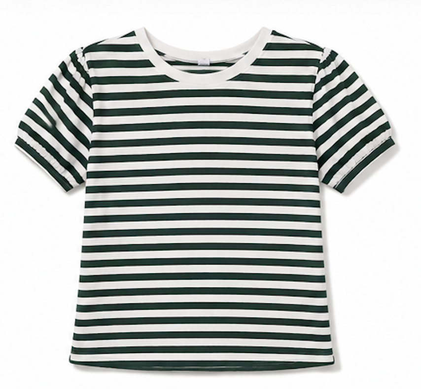 Dark green striped Striped T-Shirt, ONLY – Size S