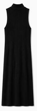 Black ribbed Midi Dress, piecee – Size ...