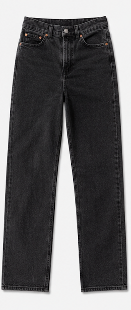 Washed black Straight Leg Jeans, H&M – Size 34