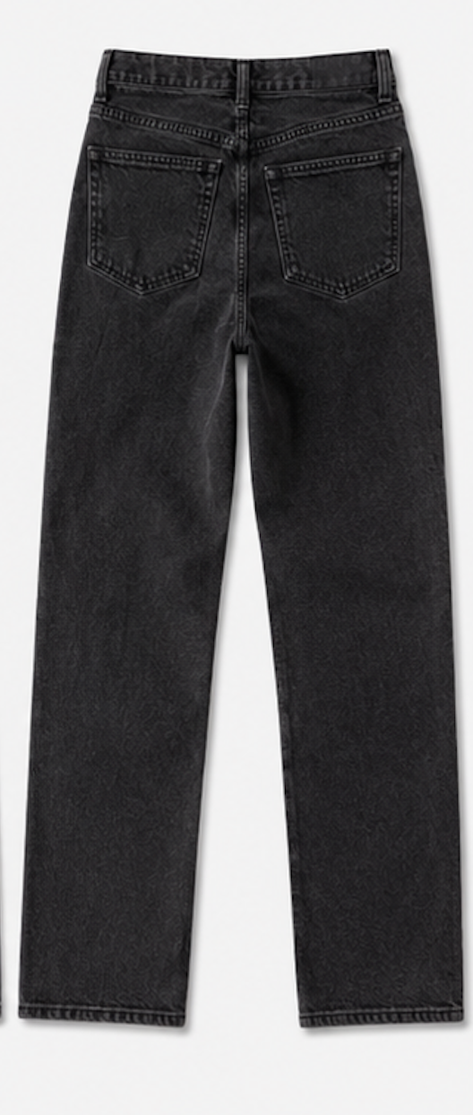 Washed black Straight Leg Jeans, H&M – Size 34