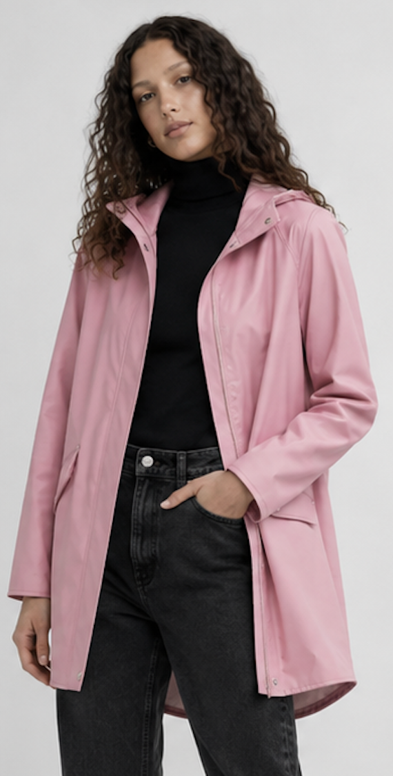 Light pink hooded Rain Jacket, NORSE PROJECTS – Size S