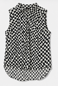 MonochromeSleeveless Blouse, H&M – Size 38
