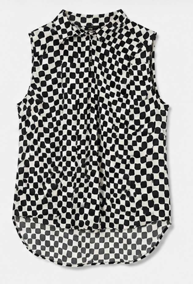 MonochromeSleeveless Blouse, H&M – Size 38