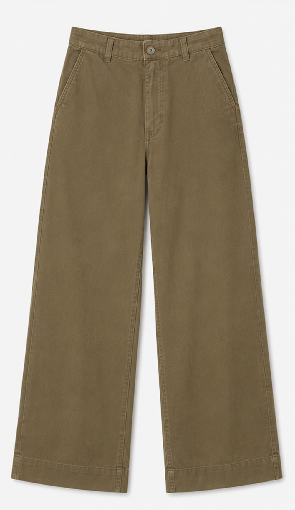 Olive green Wide Leg Chinos, H&M – Size EUR 34