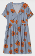 Light blue Floral Midi Dress, moves – Size 36