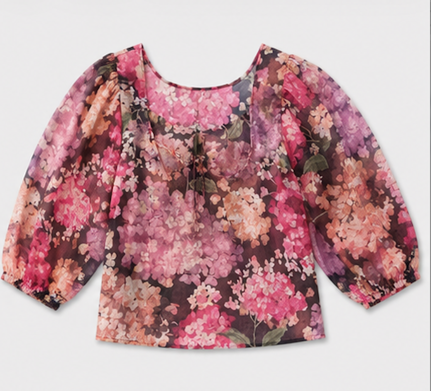 Sheer floral  Blouse, H&M – Size XS