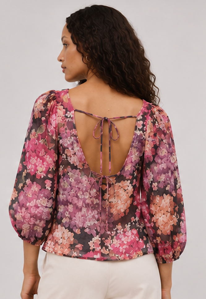 Sheer floral  Blouse, H&M – Size XS
