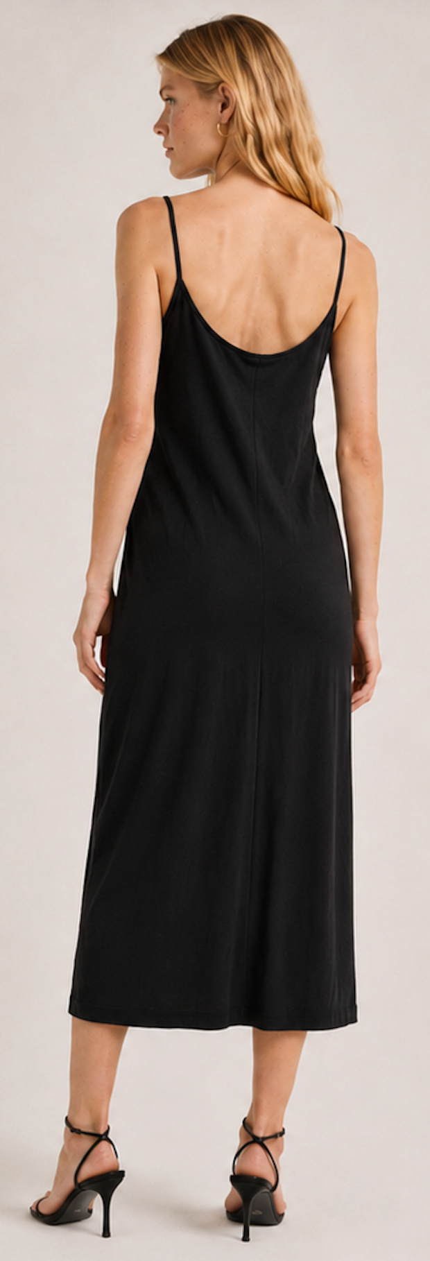 Black ribbed Slip Dress, H&M – Size S