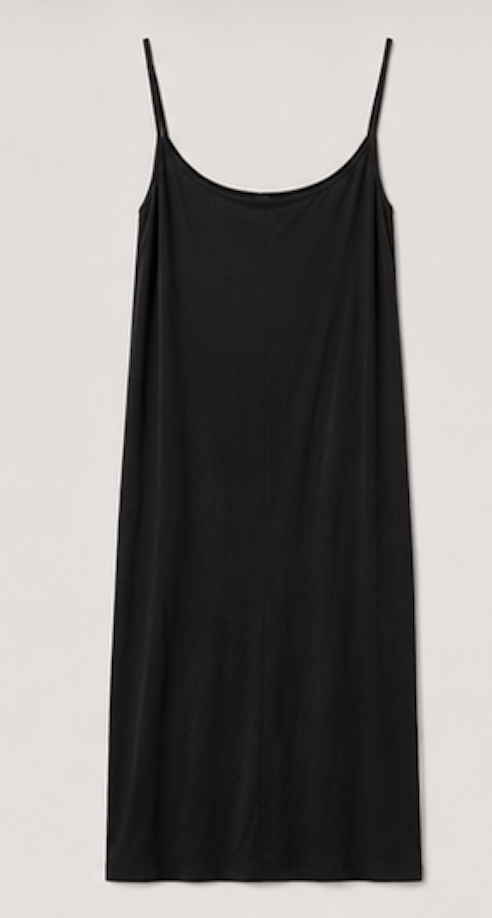 Black ribbed Slip Dress, H&M – Size S
