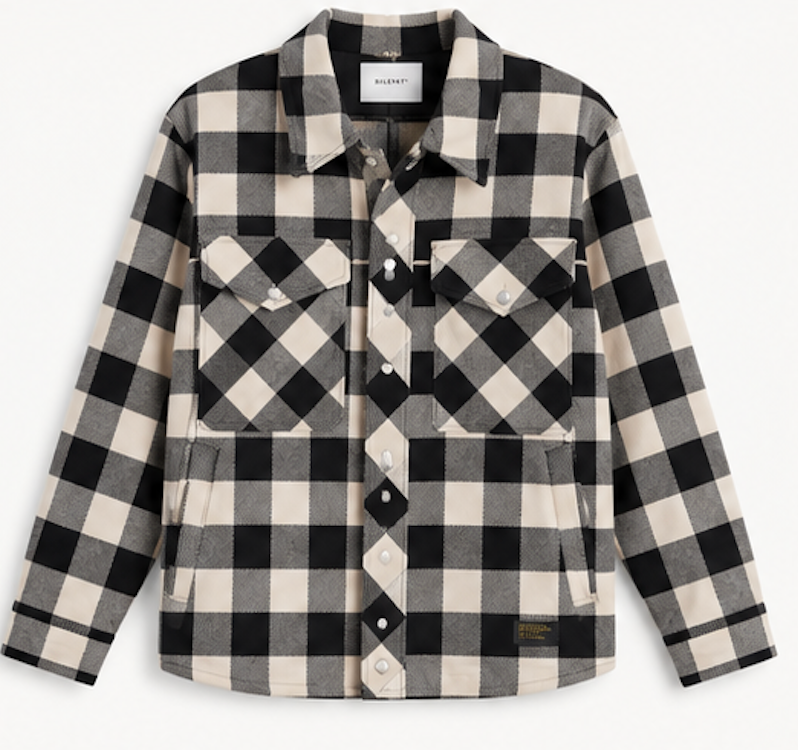 Black and white plaid Shacket, VAILENT – Size S