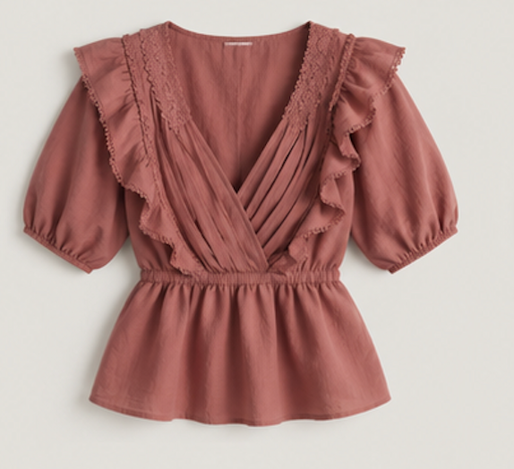 Romantic Peplum Blouse, JDY – Size XL