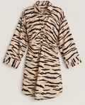 Tiger-print Shirt Dress, SECOND FEMALE – Size M