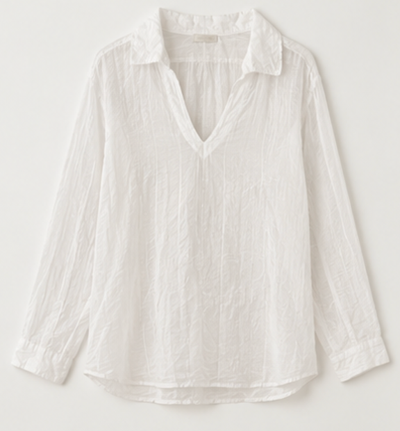 Airy white Tunic Blouse – Size M