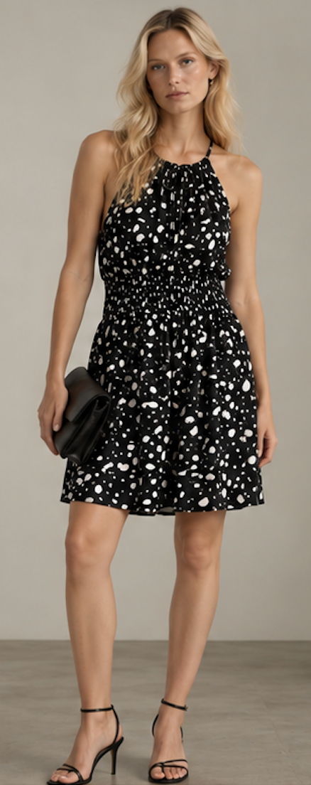 Black Midi Dress – Size L