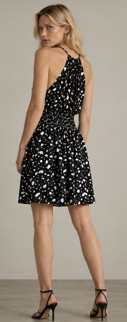 Black Midi Dress – Size L