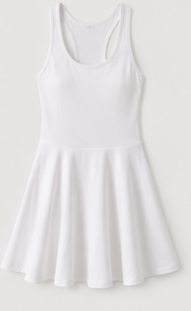 White racerback Tennis Dress, H&M Move – Size XS