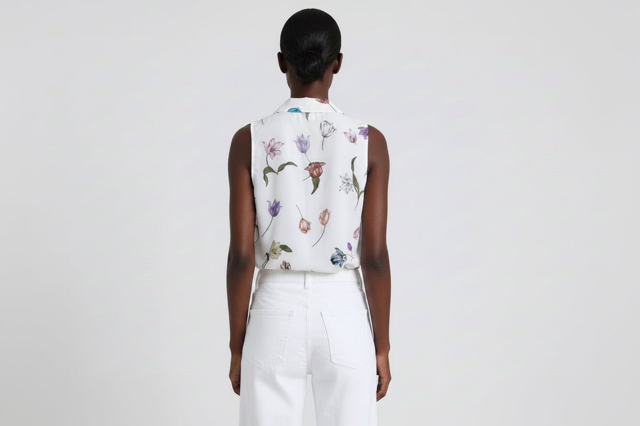AI-generated model image (back) — FREJA