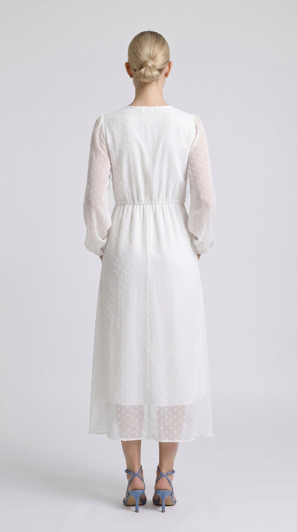 AI-generated model image (back) — FREJA